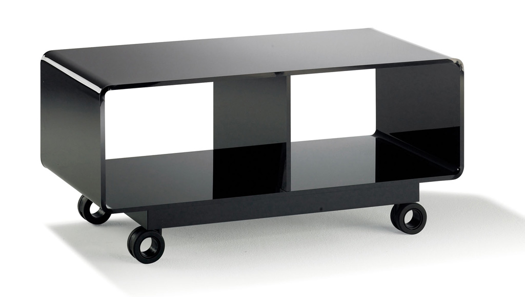 Acryl TV-Wagen schwarz - Acryl M&ouml;bel Acryl modern
