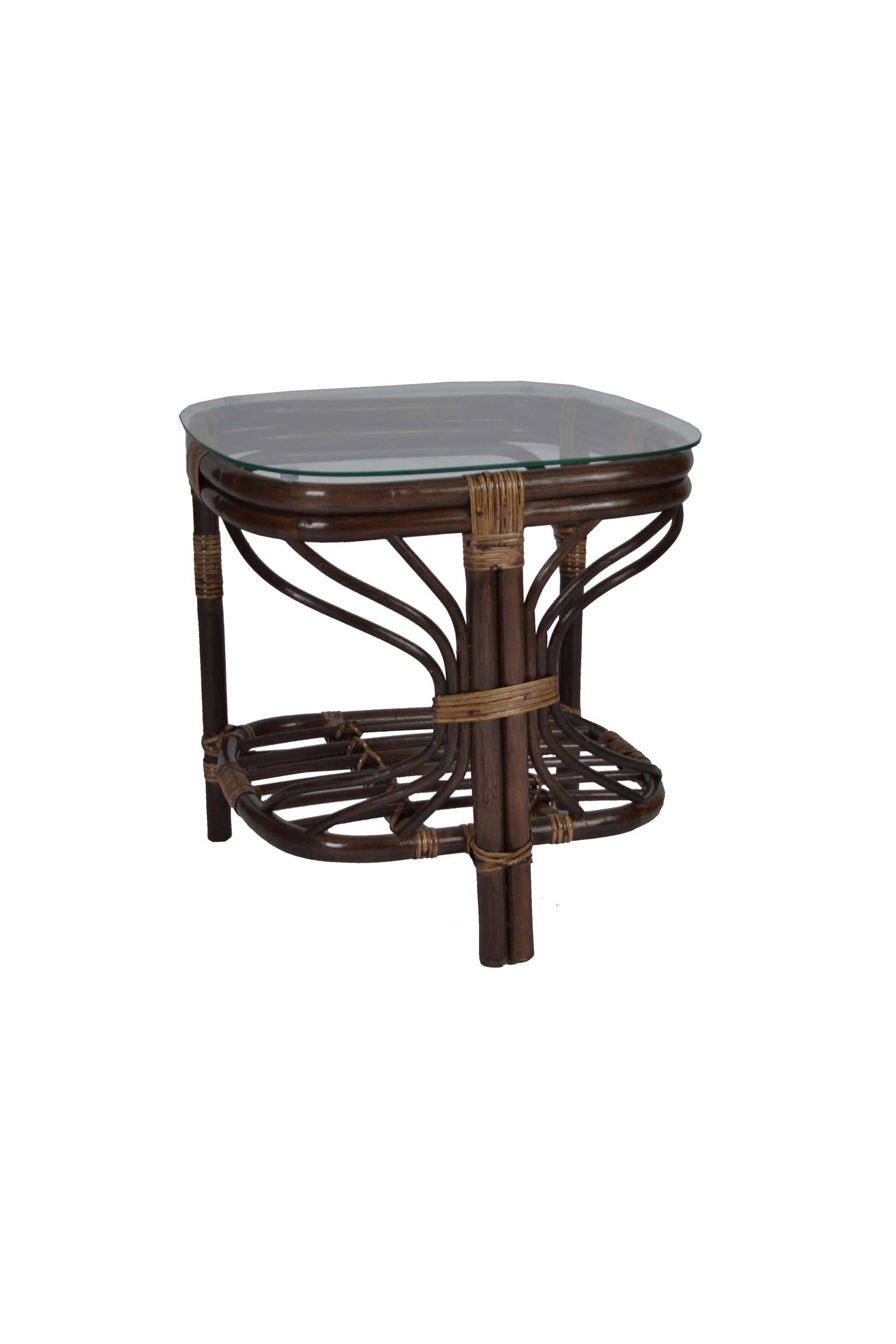 Rattan Couchtisch 'Roger' - Massivholz-M&ouml;bel Rattan modern