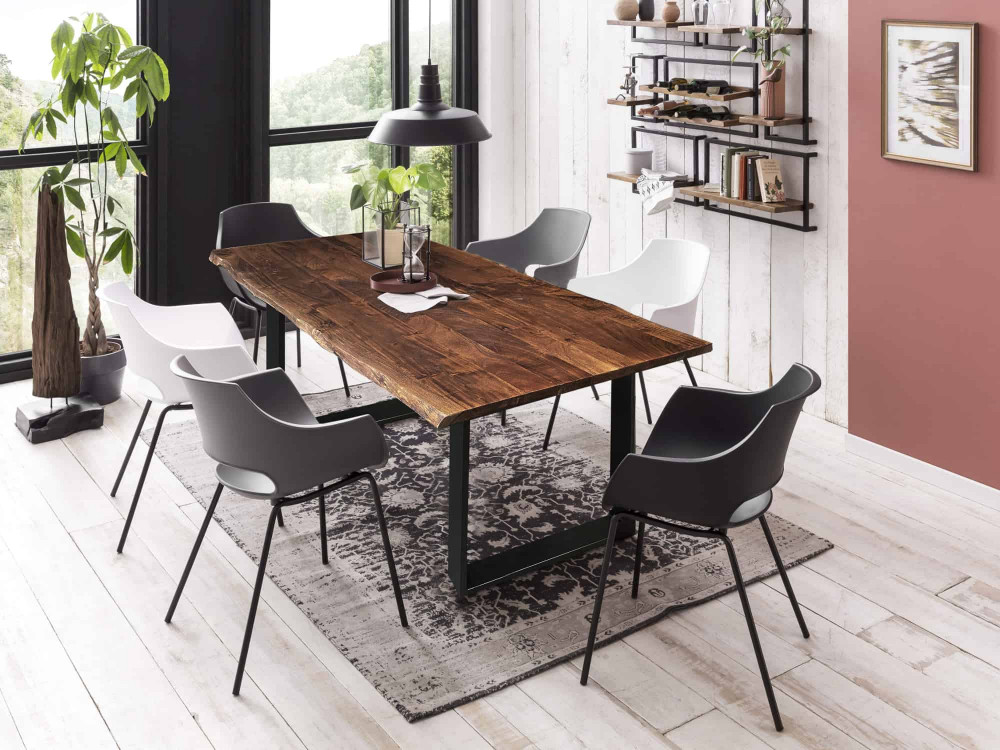 Esstisch Vanaja Modern Akazie Braun