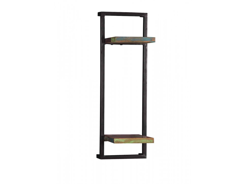 Regal  Shabby Chic Massivholz Metall Recycletes Holz Braun