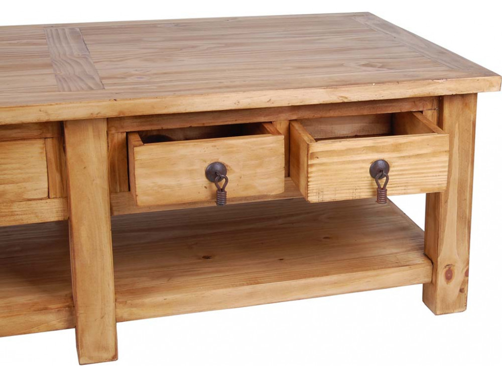 Couchtisch Mexico Möbel Landhaus Pinie Honig