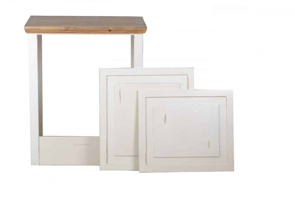 Küchenmodul Mexico Möbel Landhaus Pinie Weiß