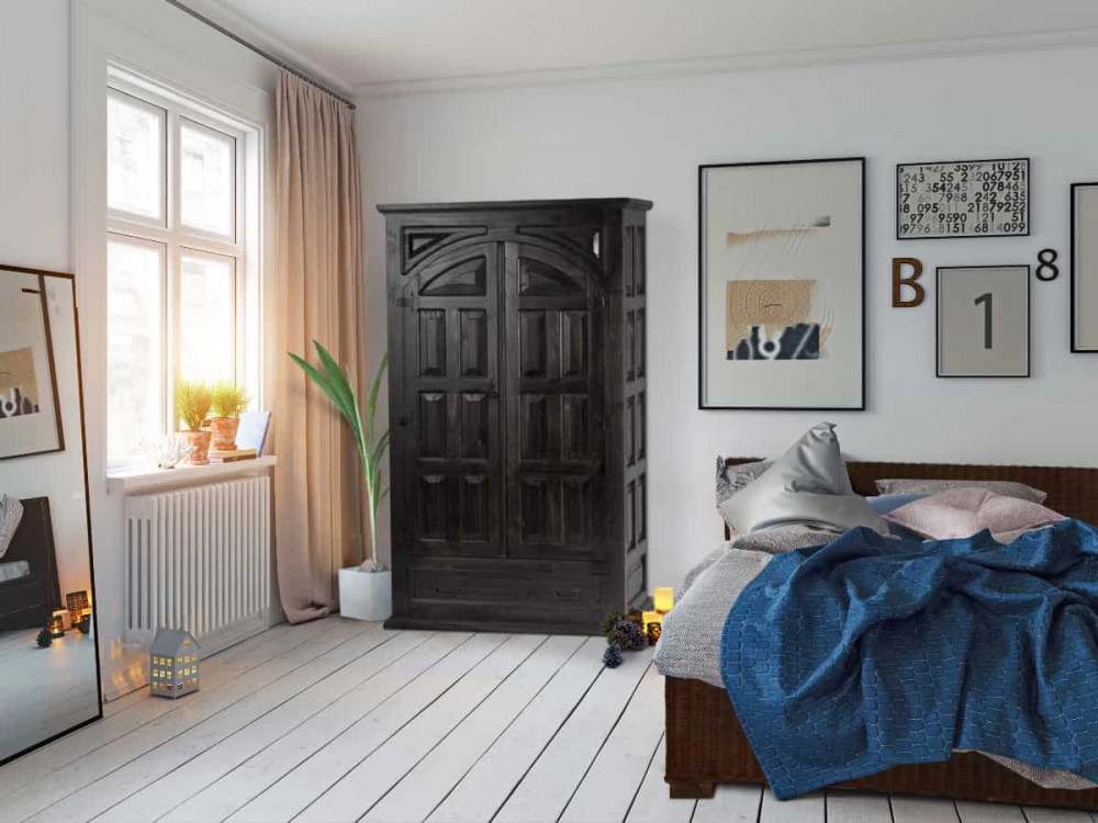 Schrank Mexico Möbel Kolonialstil Pinie Kolonialstil