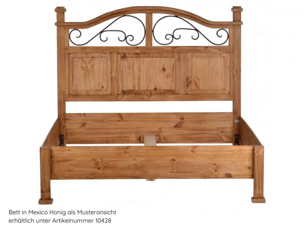 Bett Mexico Möbel Kolonialstil Massivholz Pinie Kolonialstil