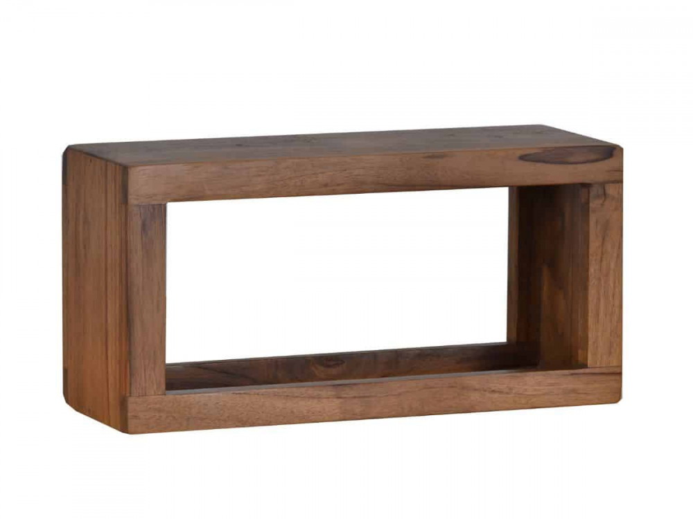 Regal Tamesi Modern Massivholz Sheesham Dunkelbraun