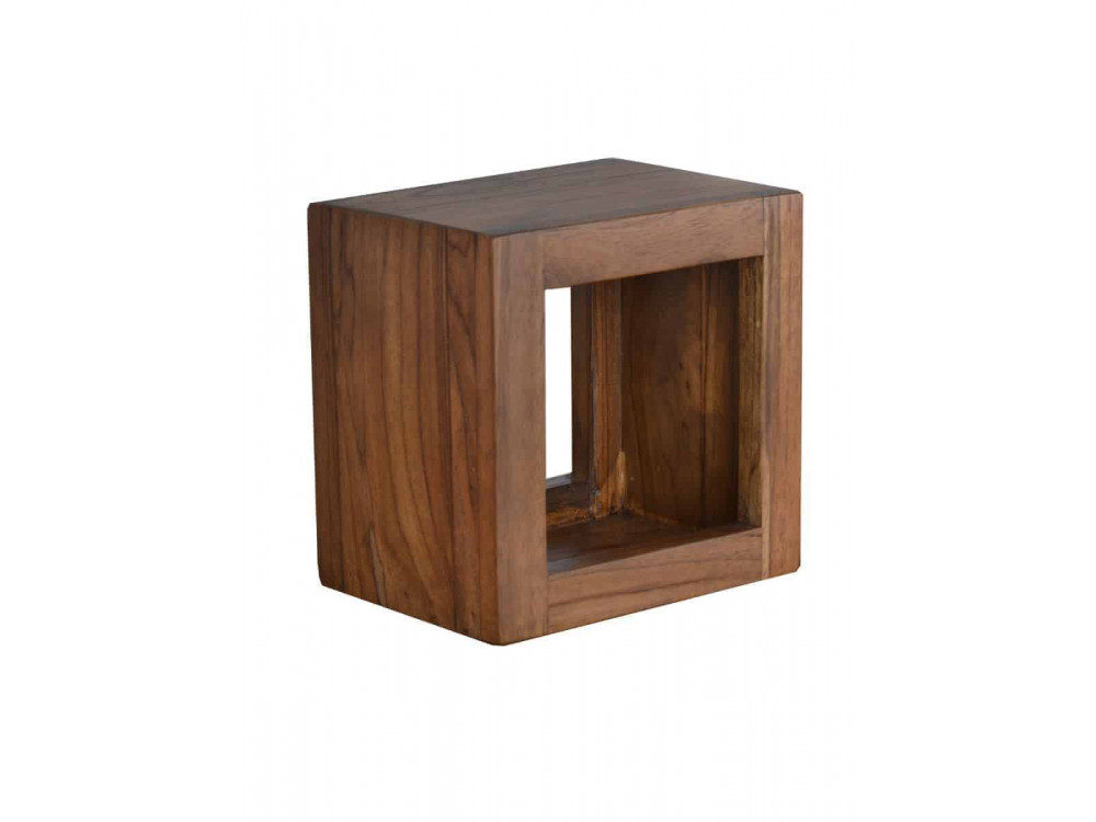 Wandregal Tamesi Modern Teak Dunkelbraun