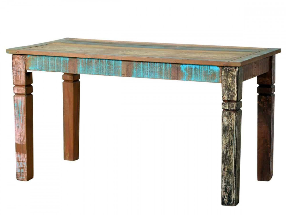 Esstisch  Shabby Chic Massivholz Recycletes Holz Braun