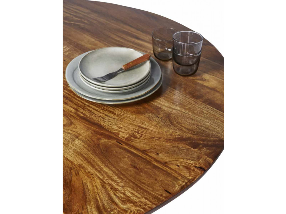 Esstisch Tom Tailor Modern Massivholz Metall Mango Braun