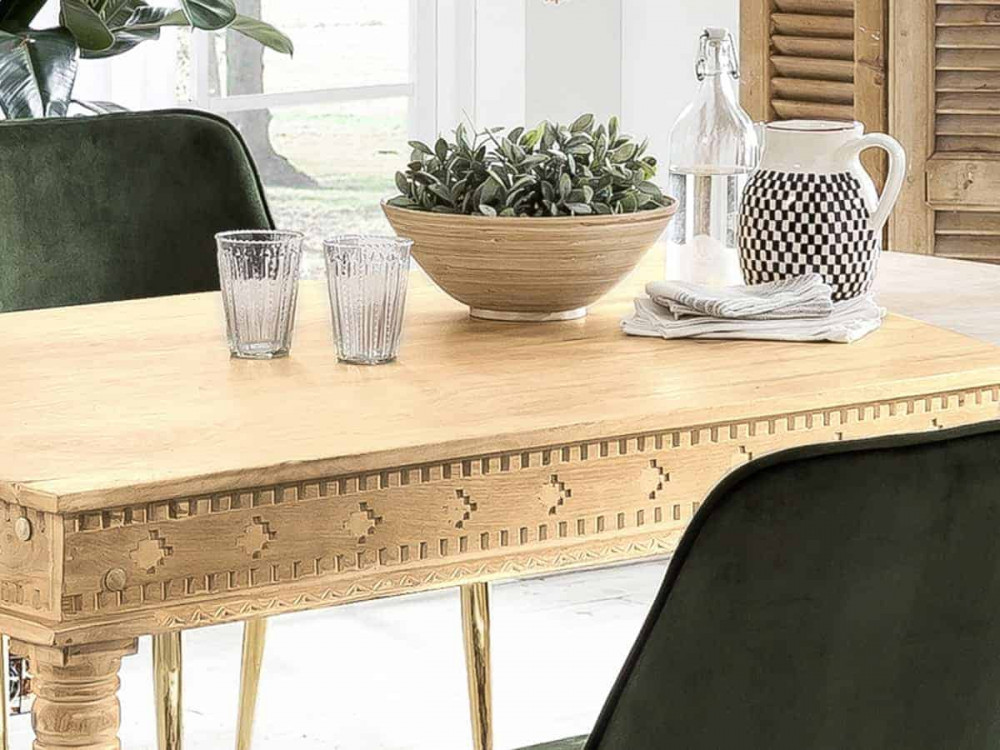 Esstisch Varanasi Modern Massivholz Mango Natur