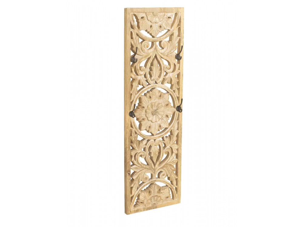 Garderobenhaken Varanasi Modern Massivholz Mango Natur