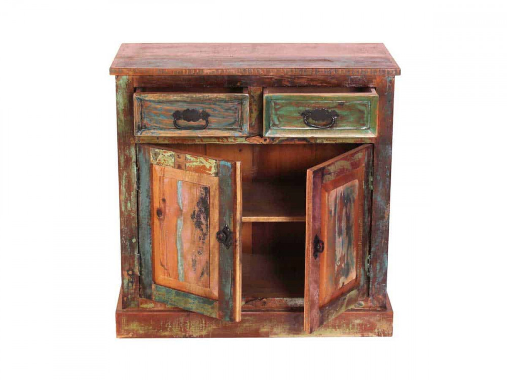 Kommode  Shabby Chic Recycletes Holz Braun