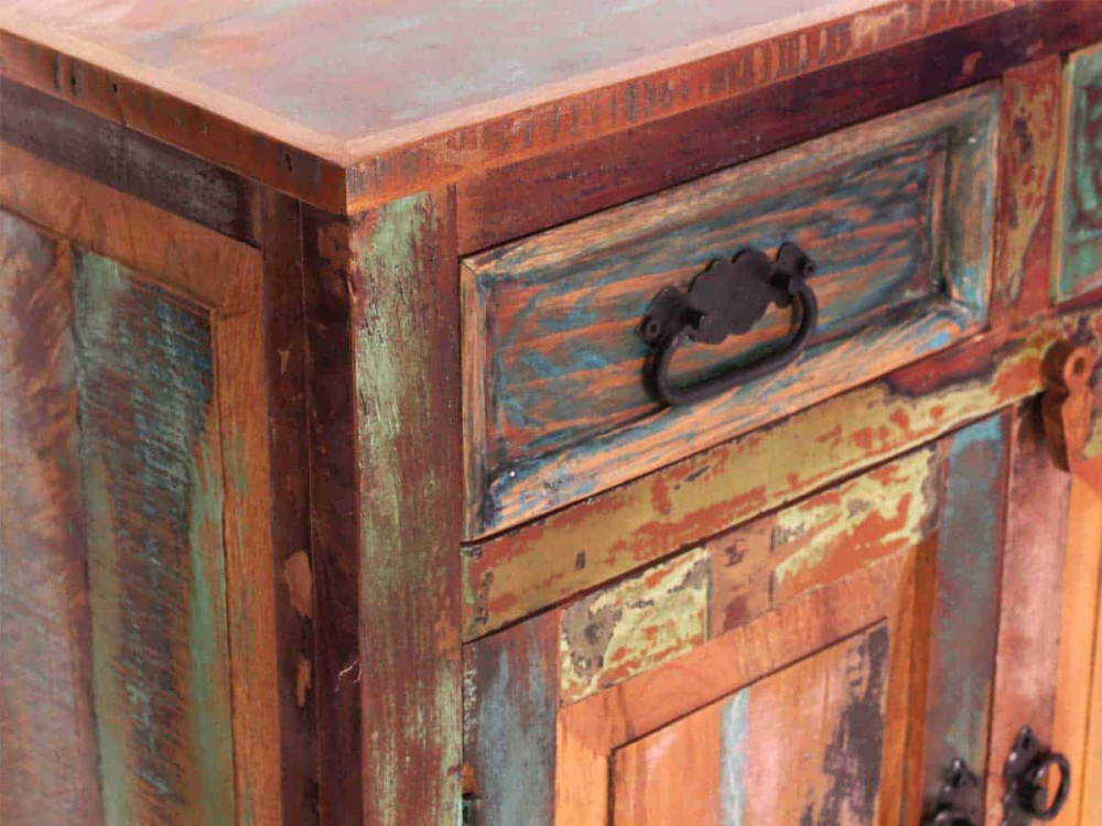 Kommode  Shabby Chic Recycletes Holz Braun