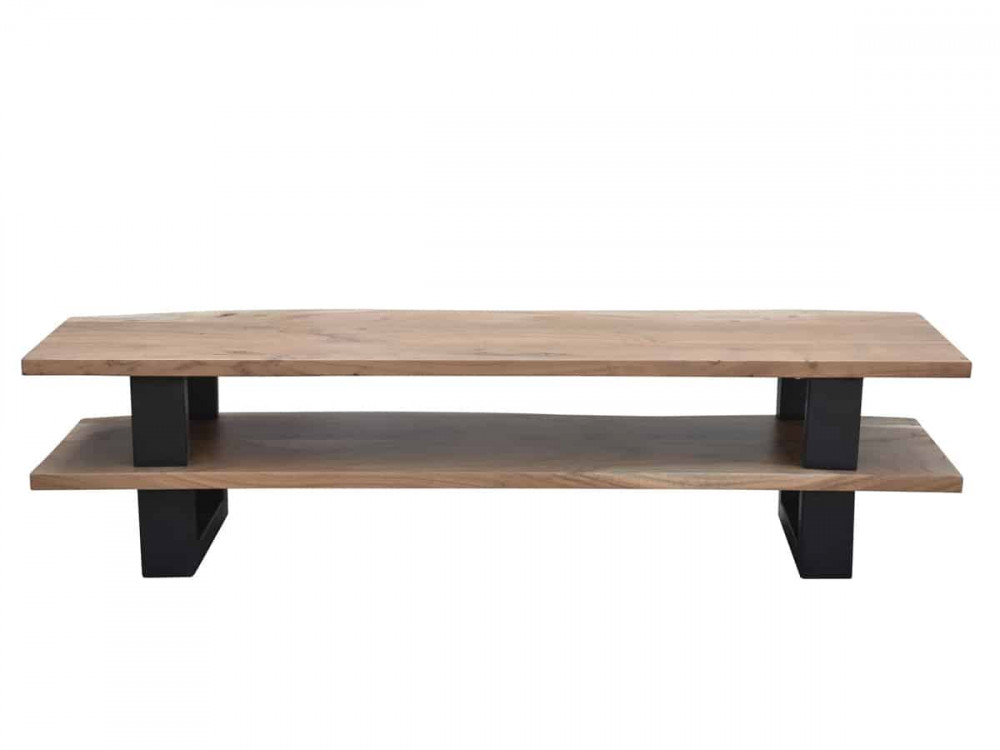 Lowboard  Modern Massivholz Metall Akazie Akazie natur
