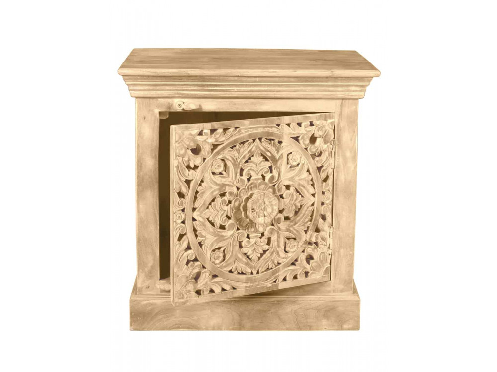 Nachttisch Varanasi Modern Mango Natur