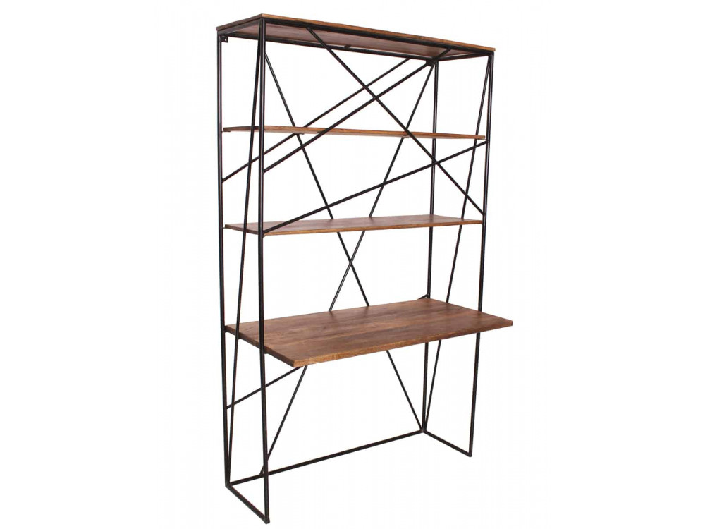 Schreibtisch Tom Tailor Modern Massivholz Metall Mango Braun