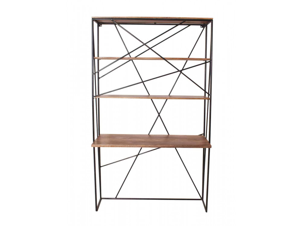 Schreibtisch Tom Tailor Modern Massivholz Metall Mango Braun