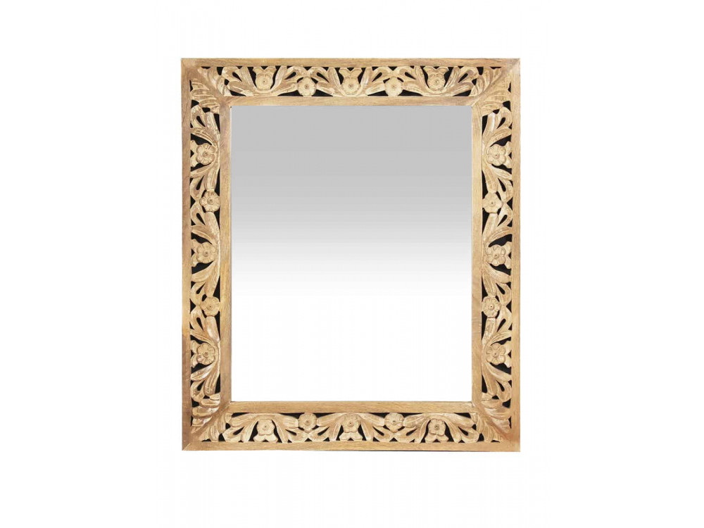 Spiegel Varanasi Modern Massivholz Mango Natur