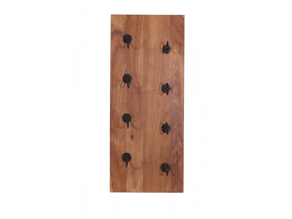 Weinregal Madras Modern Massivholz Metall Mango Braun