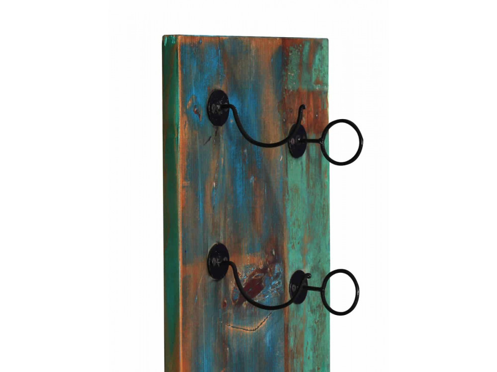 Weinregal  Shabby Chic Massivholz Metall Recycletes Holz Braun