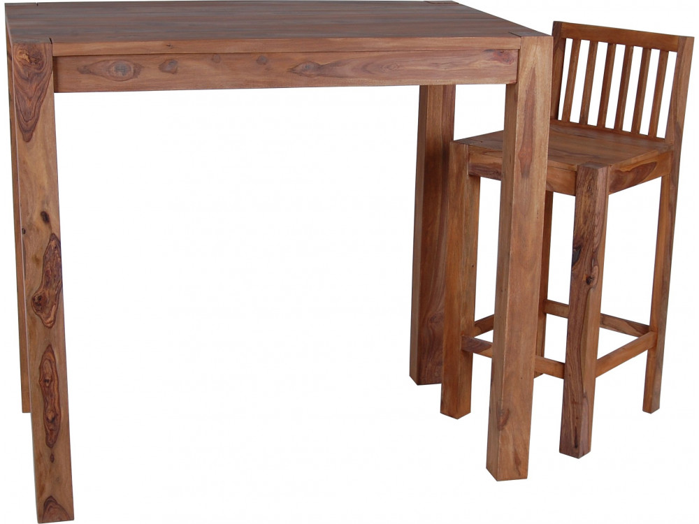 Bartisch Thali Modern Teak Dunkelbraun