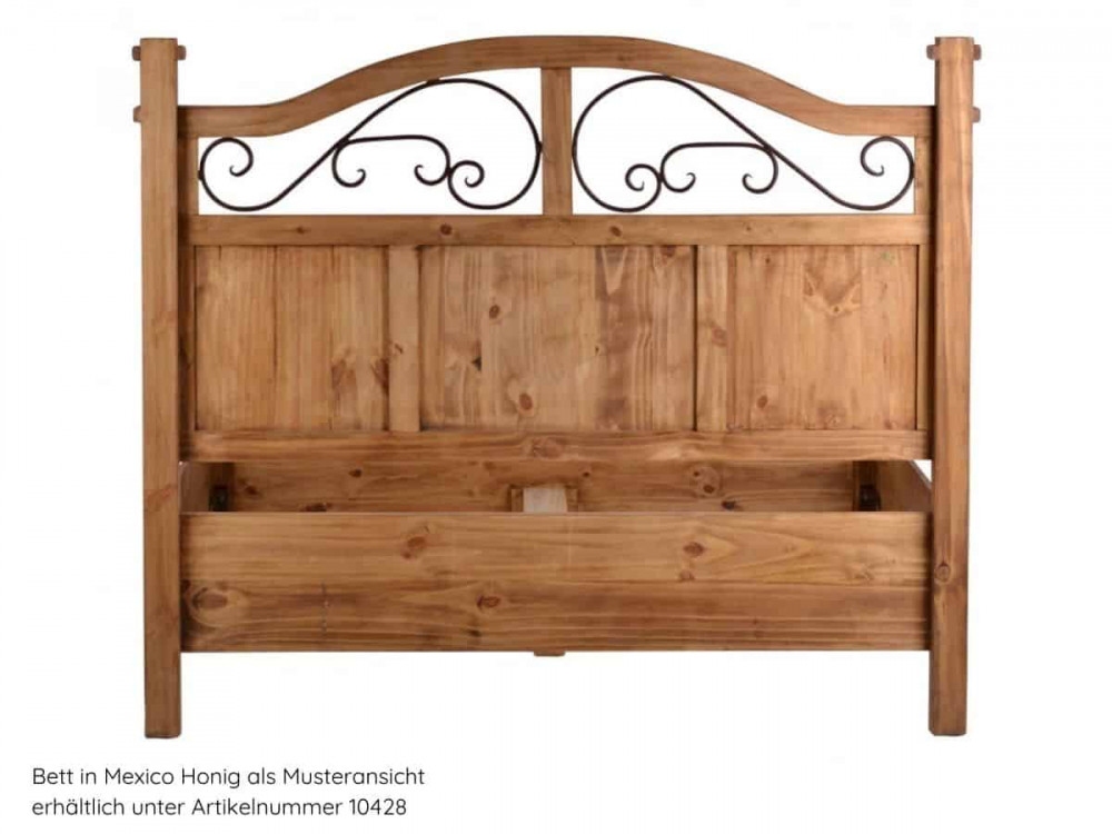 Bett Mexico Möbel Kolonialstil Massivholz Pinie Kolonialstil