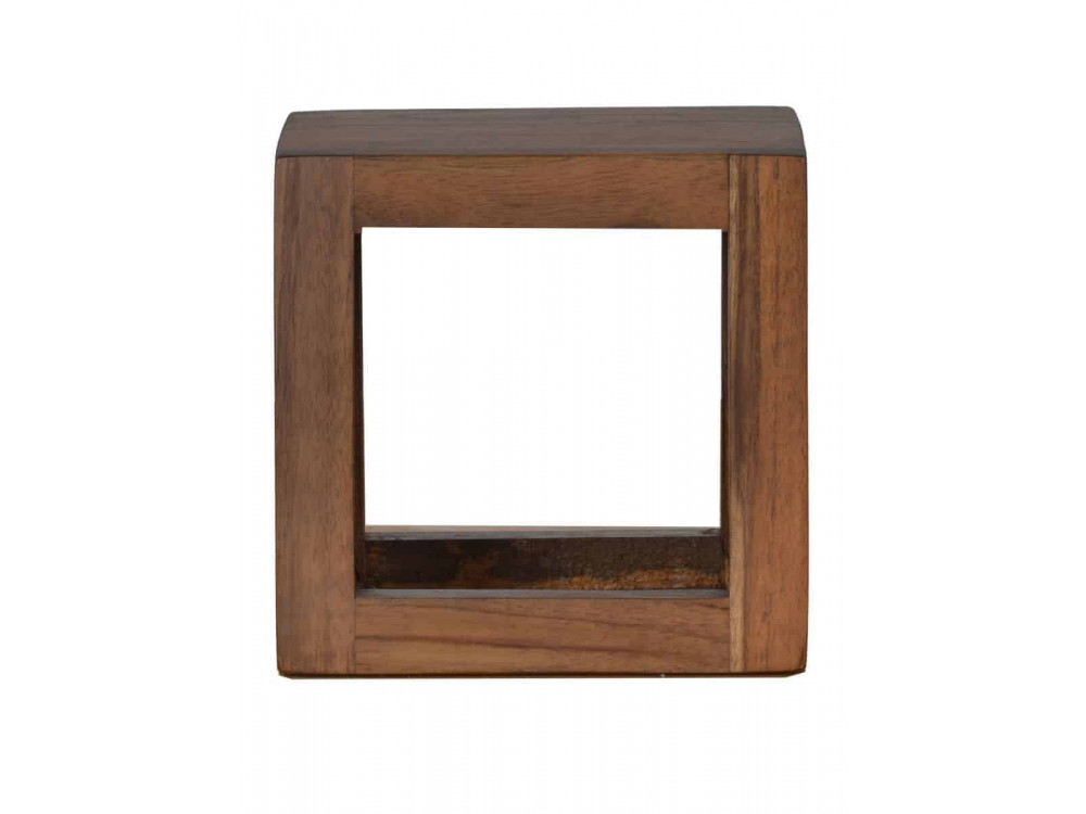 Wandregal Tamesi Modern Teak Dunkelbraun