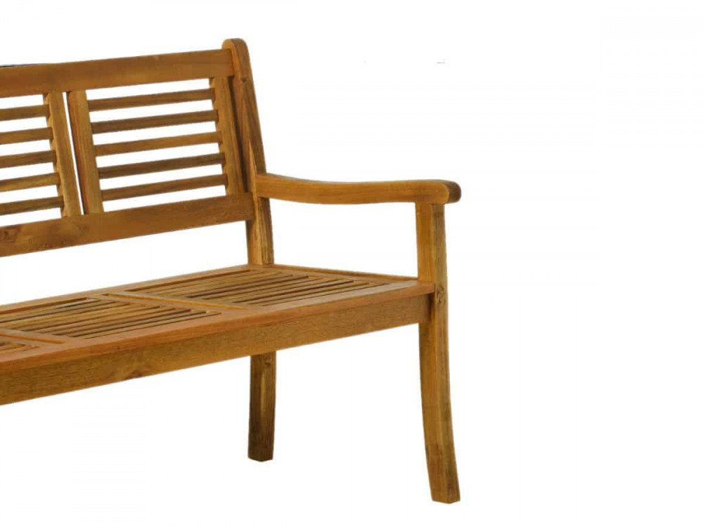 Gartenbank  Gartenmöbel Outdoor Modern Massivholz Akazie Akazie natur