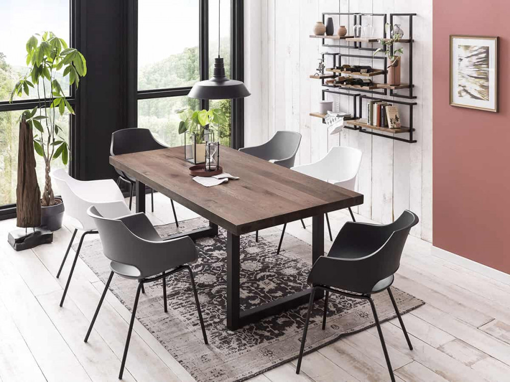 Esstisch  Modern Eiche Dunkelbraun