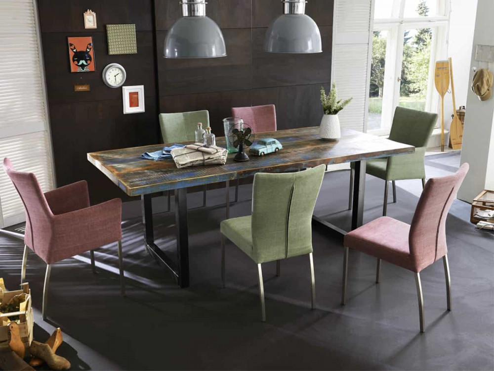 Esstisch Vanaja Modern Recycletes Holz Dunkelbraun