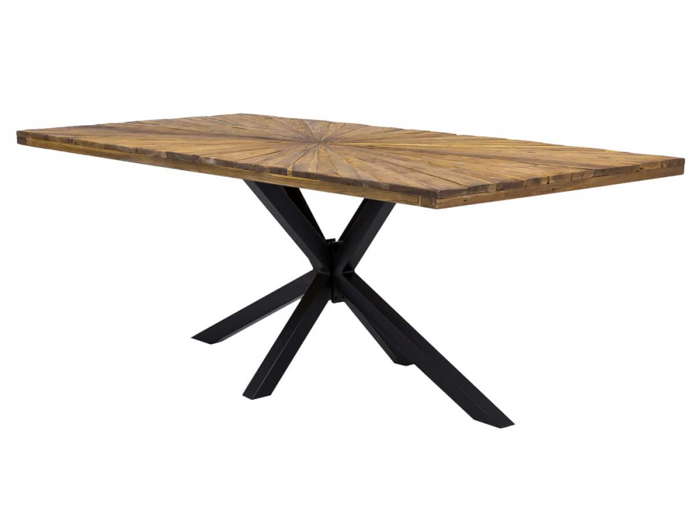 Esstisch Vanaja Modern Teak Dunkelbraun