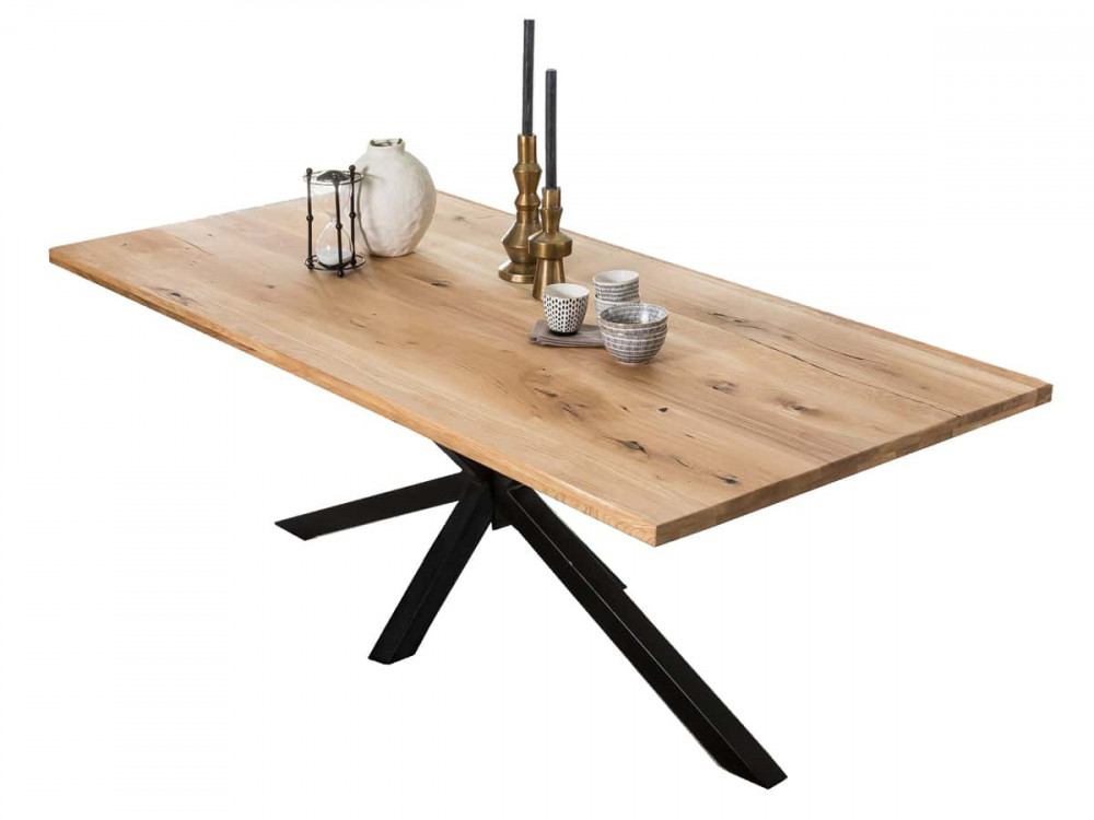 Esstisch Vanaja Modern Wildeiche Hellbraun