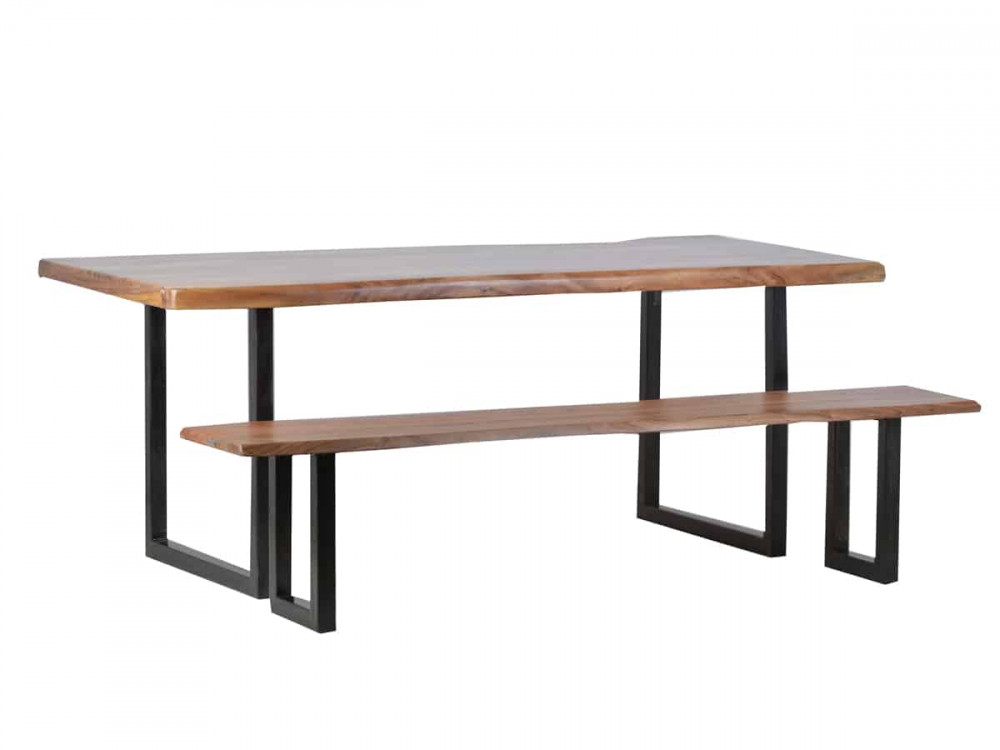 Esstisch Vanaja Modern Teak Dunkelbraun