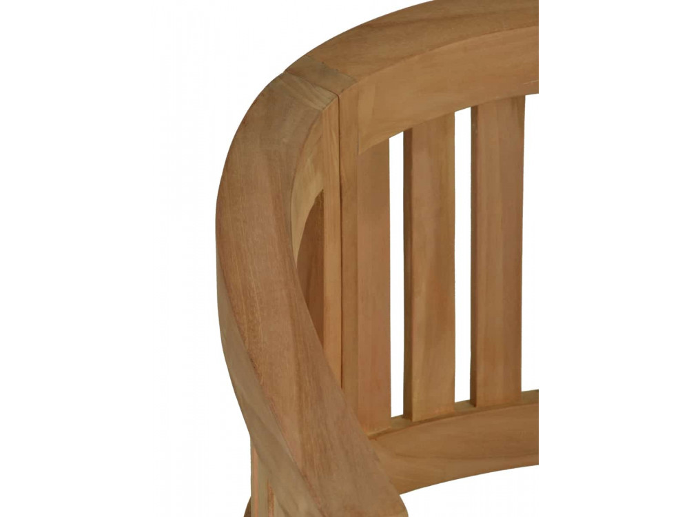 Gartenstuhl  Gartenmöbel Outdoor Modern Massivholz Teak Honig