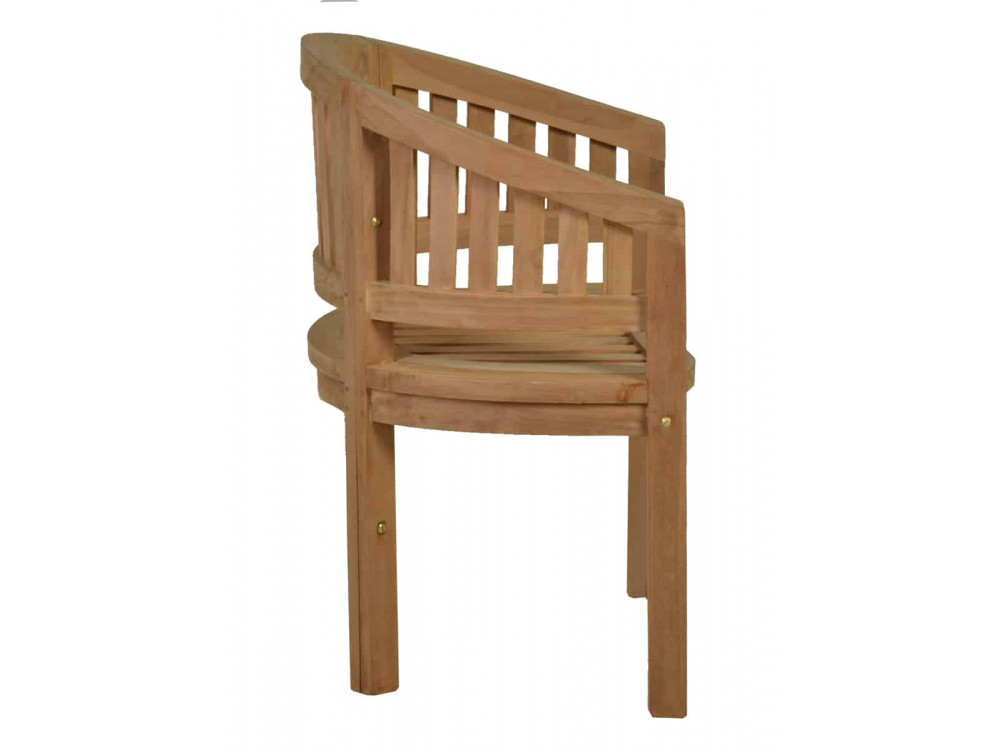 Gartenstuhl  Gartenmöbel Outdoor Modern Massivholz Teak Honig