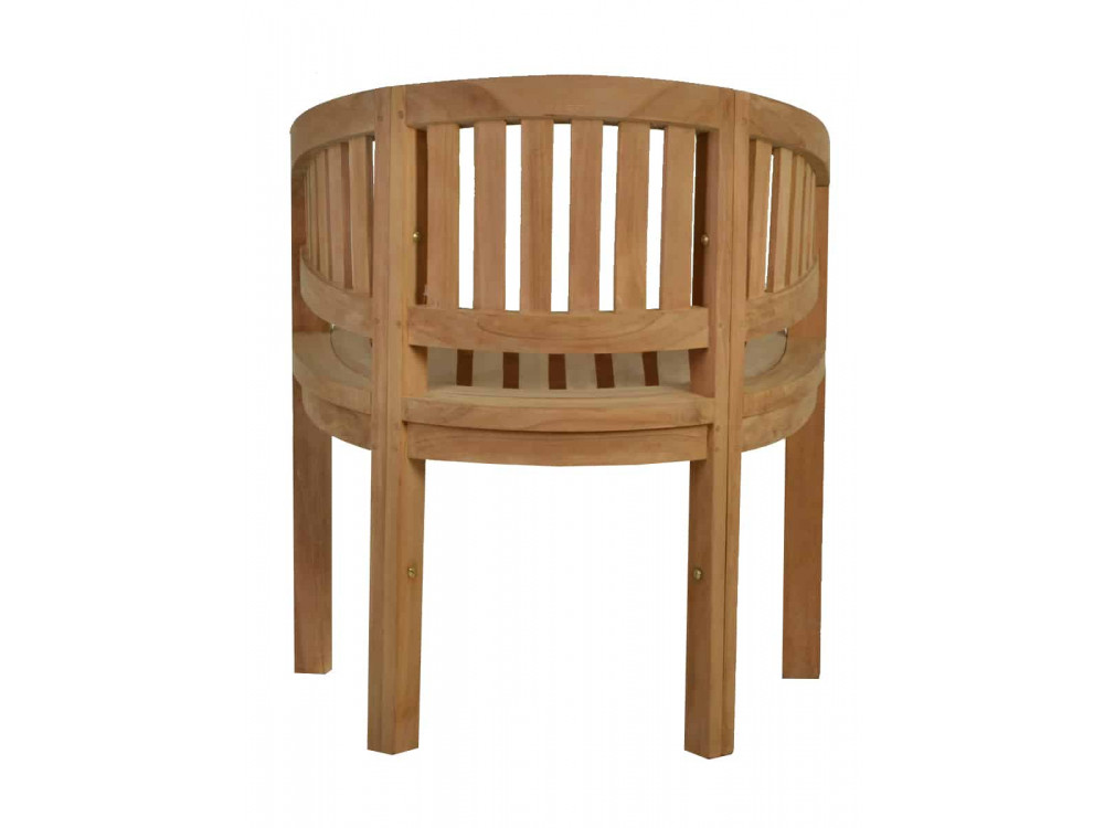 Gartenstuhl  Gartenmöbel Outdoor Modern Massivholz Teak Honig