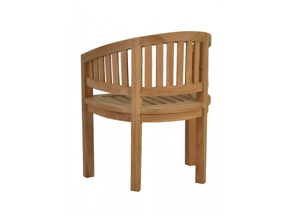 Gartenstuhl  Gartenmöbel Outdoor Modern Massivholz Teak Honig