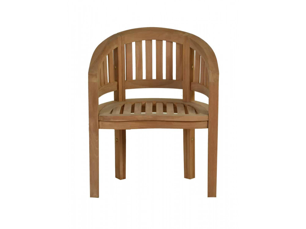 Gartenstuhl  Gartenmöbel Outdoor Modern Massivholz Teak Honig