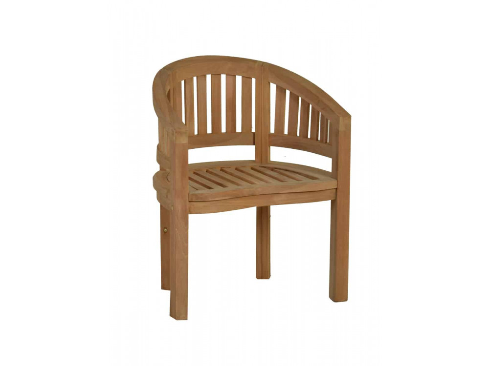 Gartenstuhl  Gartenmöbel Outdoor Modern Massivholz Teak Honig
