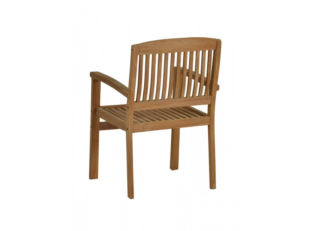 Gartenstuhl  Gartenmöbel Outdoor Modern Teak Honig