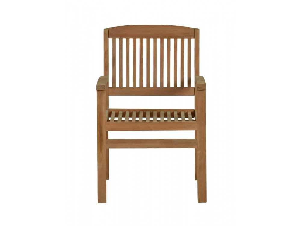 Gartenstuhl  Gartenmöbel Outdoor Modern Teak Honig