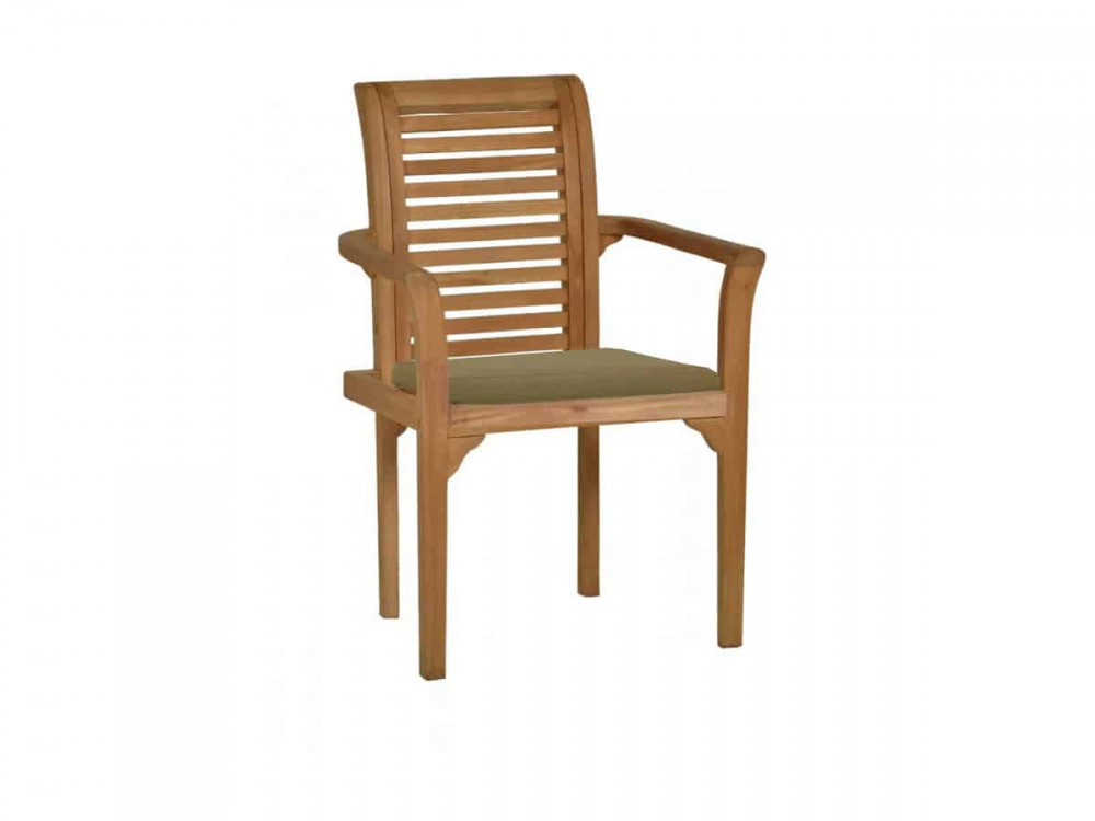 Gartenstuhl  Gartenmöbel Outdoor Modern Teak Honig