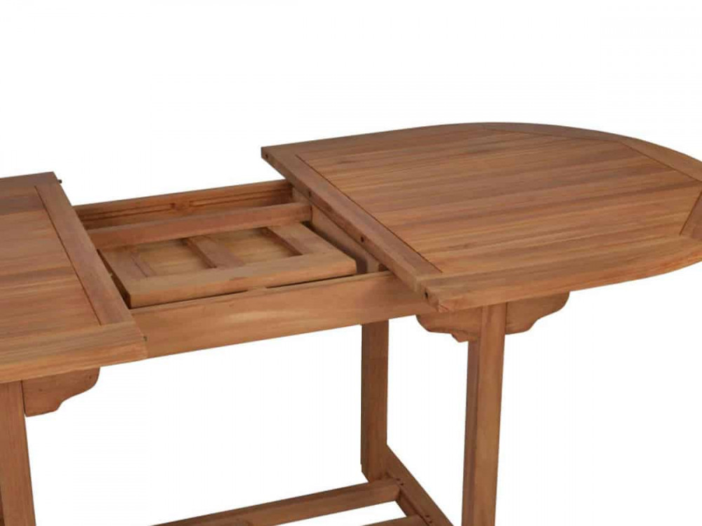 Gartentisch  Gartenmöbel Outdoor Modern Massivholz Teak Honig