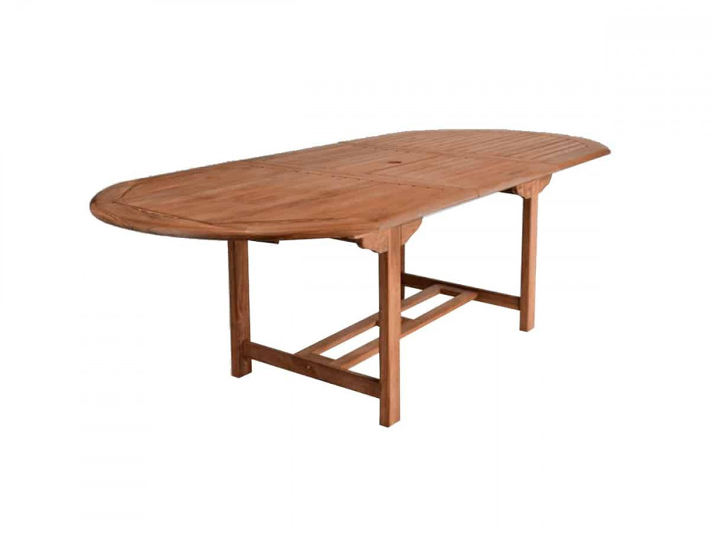 Gartentisch  Gartenmöbel Outdoor Modern Massivholz Teak Honig