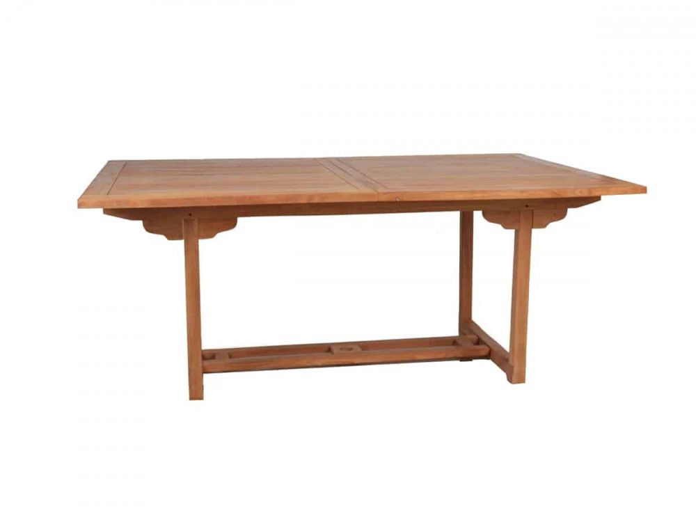 Gartentisch  Gartenmöbel Outdoor Modern Massivholz Teak Honig