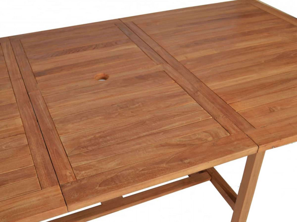 Gartentisch  Gartenmöbel Outdoor Modern Teak Honig