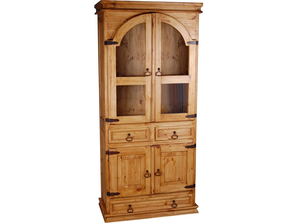 Vitrine Mexico Möbel Landhaus Pinie Honig