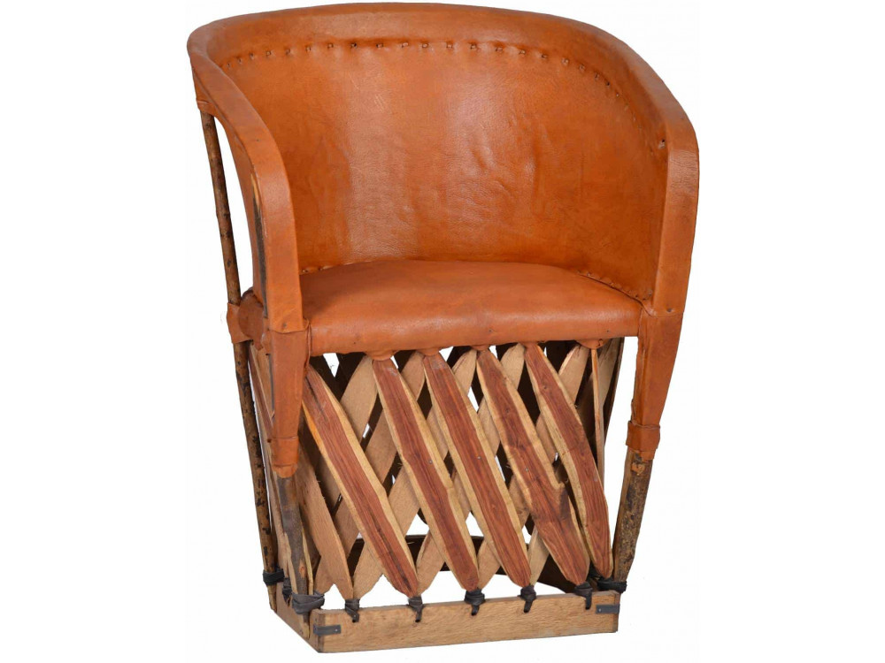 Sessel Equipales Landhaus Zedernholz Tabak