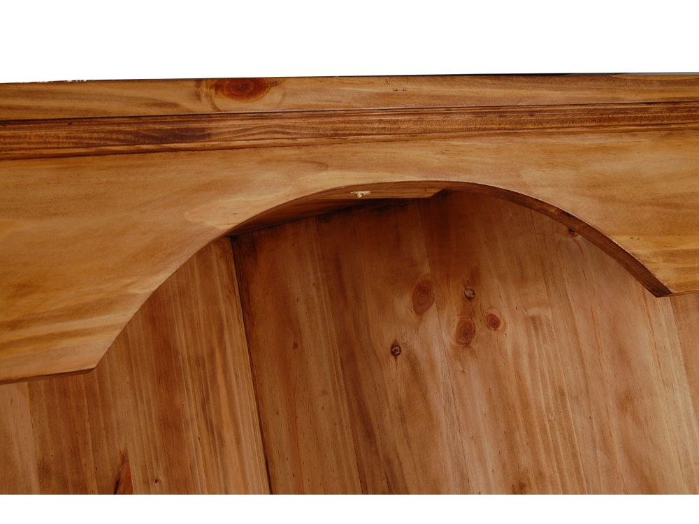 Eckvitrine Mexico Möbel Landhaus Pinie Honig