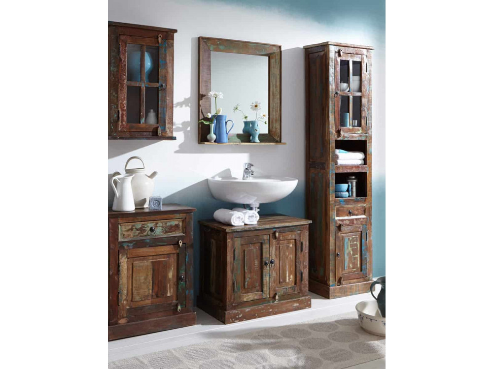 Kommode  Shabby Chic Massivholz Recycletes Holz Braun