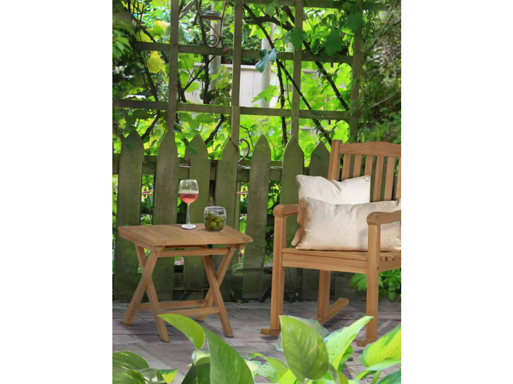 Gartentisch  Gartenmöbel Outdoor Modern Teak Honig